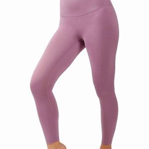 Yogalicious Light Pink/ Purple‎ Leggings Size Medium